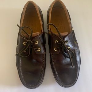 Men’s Sperrys Gold Boat Loafers